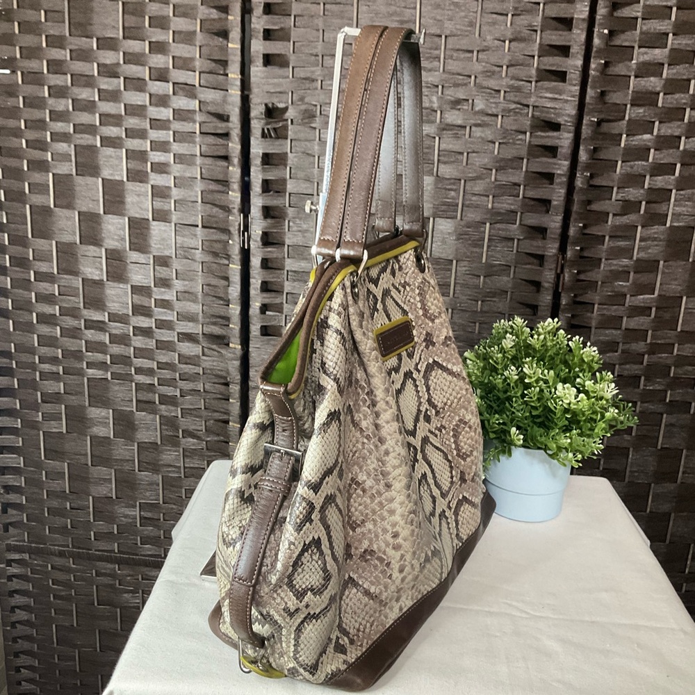 Longchamp Python Embossed Leather Tote - image 3